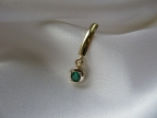 Šperky s brilianty a jinými drahokamy vzor příveš-smaragd